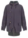 Magliano Oversized Padded Parka Coat In Purple