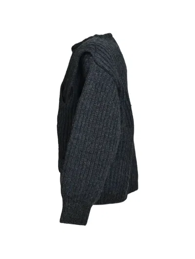 Magliano 3d Cable-knit Sweater In Black