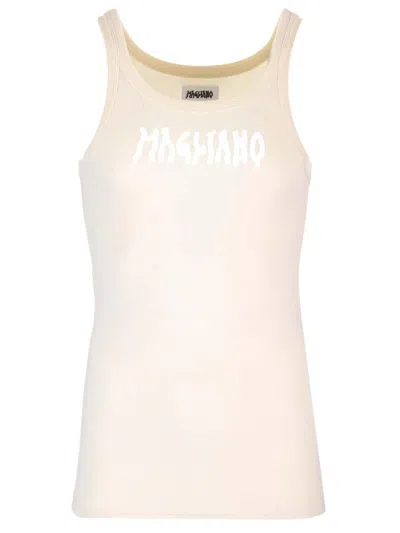 Magliano Athletic Canotta Sleeveless Top In White