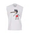 Magliano Beige Cotton Blend Mascotte Tank Top In White