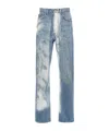 Magliano Blue Unregular Jeans In Blue