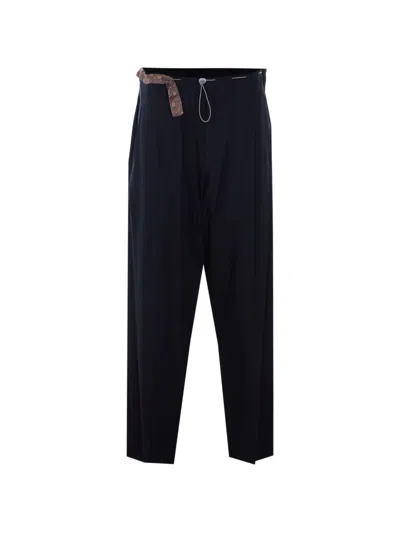 Magliano Belt Pocket Trousers In Blue