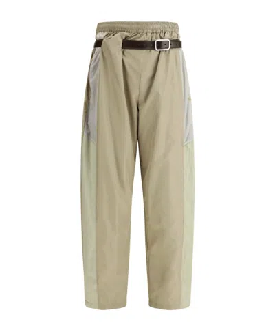Magliano Belted Casual Pants In White