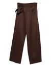 Magliano Belted Pants In Brown