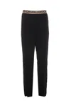 Magliano Wide Leg Boxer Trousers Pockets In Black