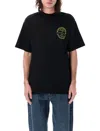 Magliano Calci Crew Neck Graphic Print T-shirt In Black