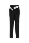 Magliano Wide-leg Pant With Belt And Pockets In Black
