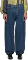 Magliano Sturdy Jeans With Belt Loops And Contrast Stitching In 98