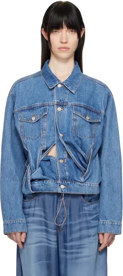Magliano Blue Livello Denim Jacket In 05 Officina Blue