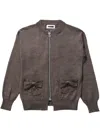 Magliano Zip-up Wool Cardigan In Brown