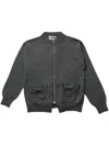 Magliano Zip-up Wool Cardigan In Grey