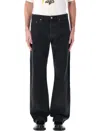 Magliano Braided Back Denim Jeans In Black