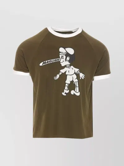MAGLIANO BRITPOP CREWNECK GRAPHIC PRINT T-SHIRT