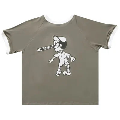 Pre-owned Magliano Britpop Mini Tee 'stone Grey' | Men's Size M