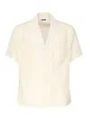 Magliano Patch-pocket Camp-collar Shirt In White