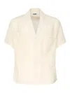 Magliano Patch-pocket Camp-collar Shirt In White