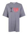 Magliano Broken-heart Graphic T-shirt In Gray