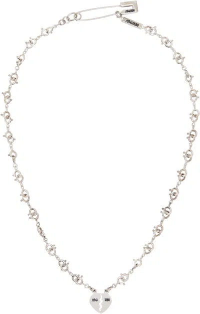 Magliano Broken Heart Necklace In White