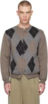 MAGLIANO BROWN ARGYLE CARDIGAN