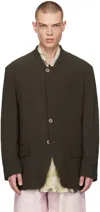 Magliano Brown Moquette Blazer In 06