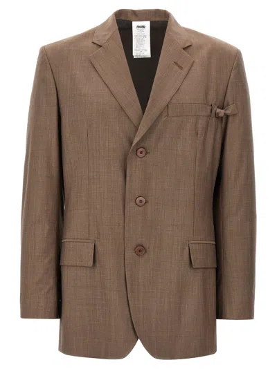 Magliano Brown Virgin Wool Men's Blazer