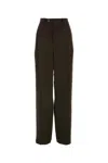 Magliano Pantalone Dalla Gamba Ampia In Misto Viscosa Marrone Donna