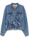 Magliano Denim Level Jacket In Blue