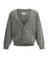 Magliano Grampa Baby Buttoned Cardigan In Gray