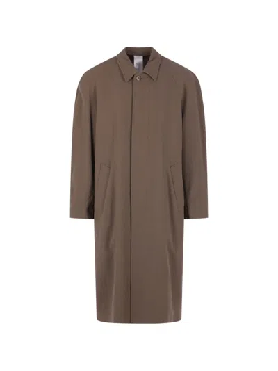 Magliano Buttoned Coat In Brown