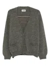 Magliano Buttoned Patch-pockets Cardigan In Green