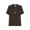 Magliano Button-placket T-shirt In Brown