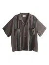 Magliano Short-sleeved Shirt With Chest Pocket In Brown