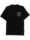 Magliano Calci Crew Neck Graphic Print T-shirt In Black