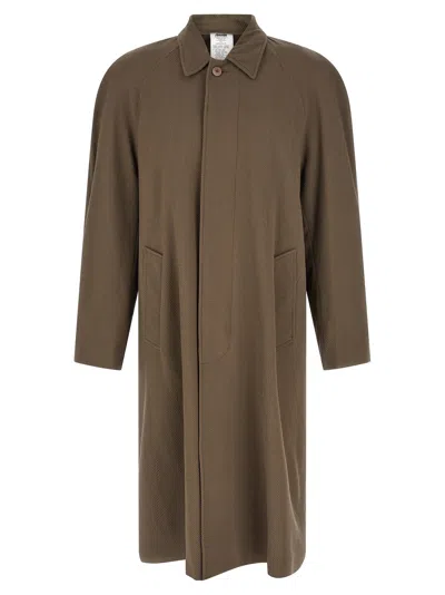 Magliano 'caligo' Coat In Brown