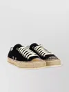 Magliano Braided-sole Canvas Sneakers In Black