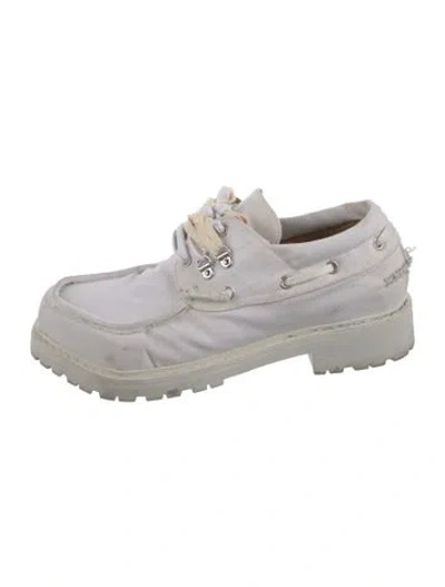 Pre-owned Magliano Canvas Sneakers In White