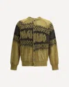 Magliano Festive Patterned Long Sleeve Cardigan In Yellow