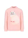 Magliano Cat Intarsia Sweater In Pink