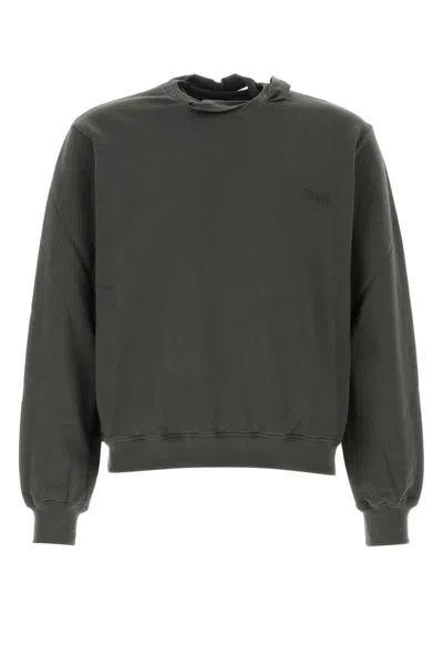 Magliano Charcoal Cotton Gym Sweatshirt In Grey