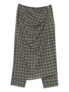Magliano Check-pattern Trousers In Brown