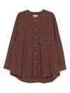 Magliano Checked Shirt In Brown