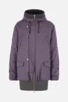 Magliano Oversized Padded Parka Coat In Purple