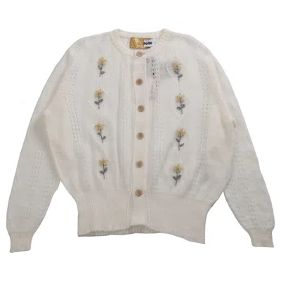 Pre-owned Magliano Cor Mohair Cardigan 'white' | Men's Size M