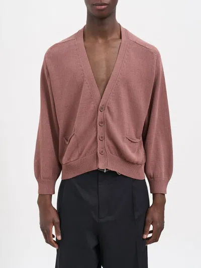 Magliano Grampa Logo-intarsia Cardigan In Pink