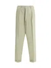 Magliano Cotton People Pants In Beige