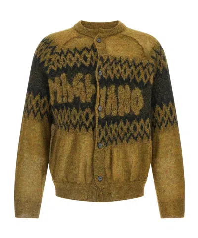 MAGLIANO EMBROIDERED STRETCH MOHAIR-BLEND CARDIGAN