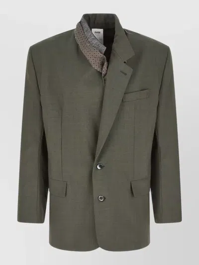 Magliano Dawn Rimini Single Breasted Notch Lapel Blazer In Green