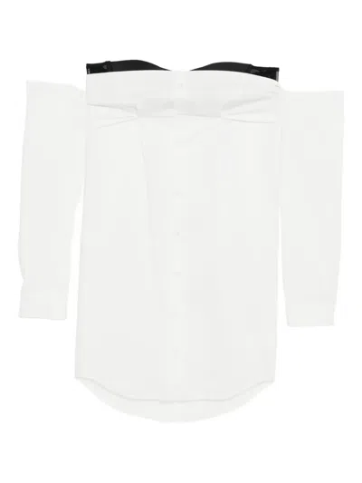 Magliano Decollete Dress In White