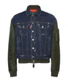 Magliano Distressed Detail Casual Jacket In Blue