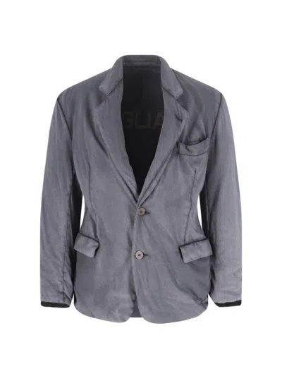 MAGLIANO DISTRESSED SINGLE-BREASTED JACKET - GREY
